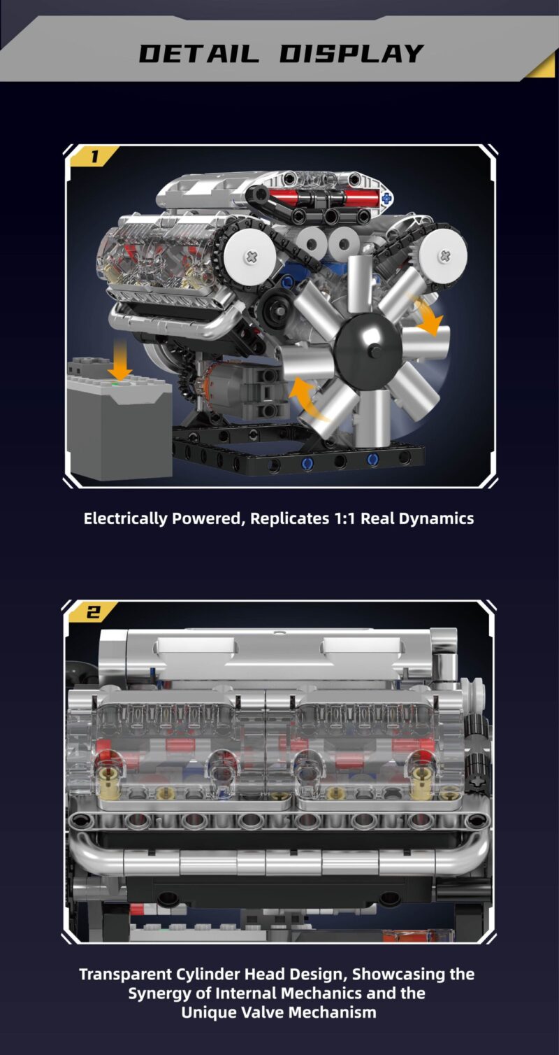 V8 Engine - 535Pcs