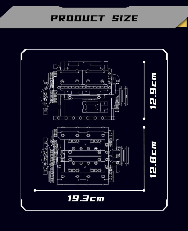 V8 Engine - 535Pcs