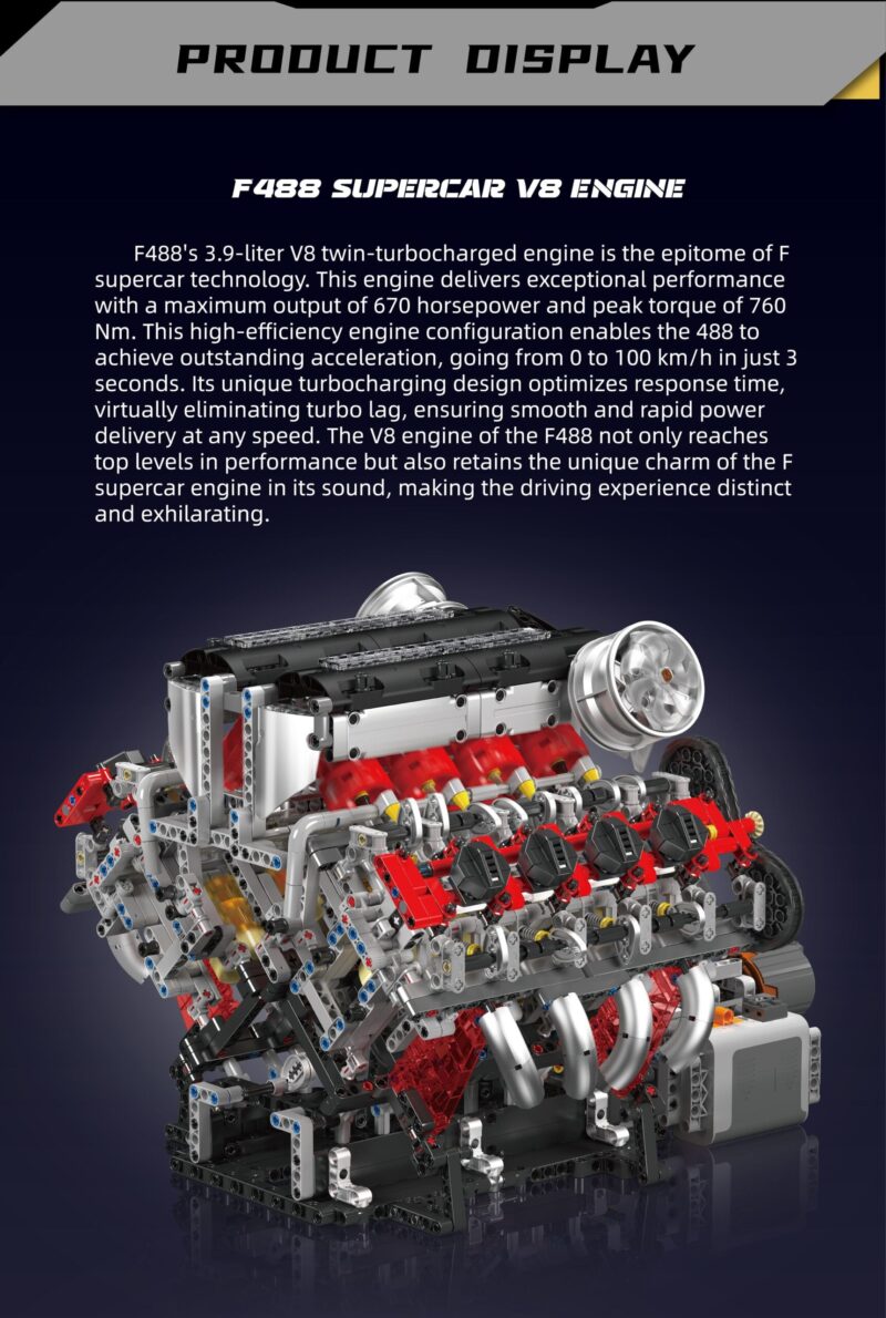 F488 3.9L V8 Engine - 2718Pcs