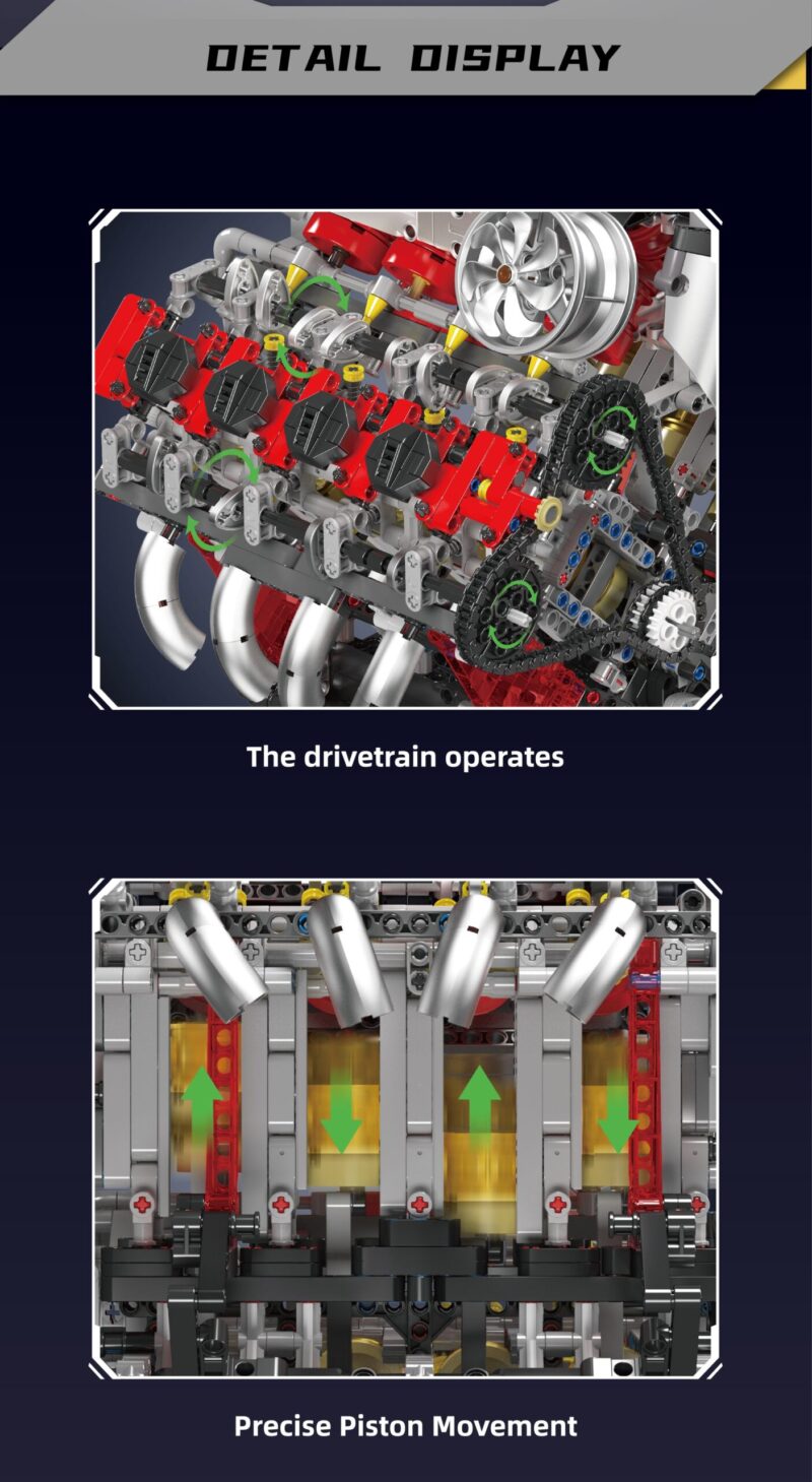 F488 3.9L V8 Engine - 2718Pcs