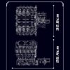 F488 3.9L V8 Engine - 2718Pcs