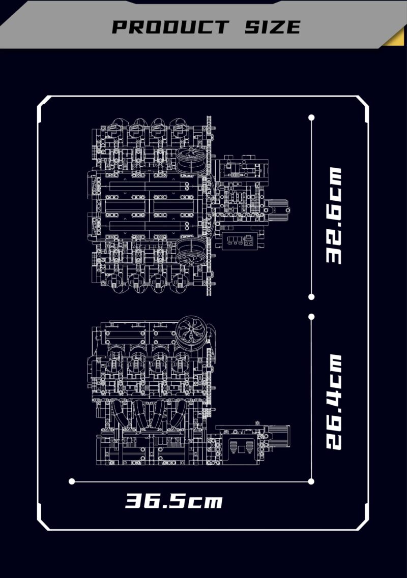 F488 3.9L V8 Engine - 2718Pcs