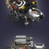 10131_-___-1_03.jpg 8.0L W16 Quad Turbo Engine - 952Pcs