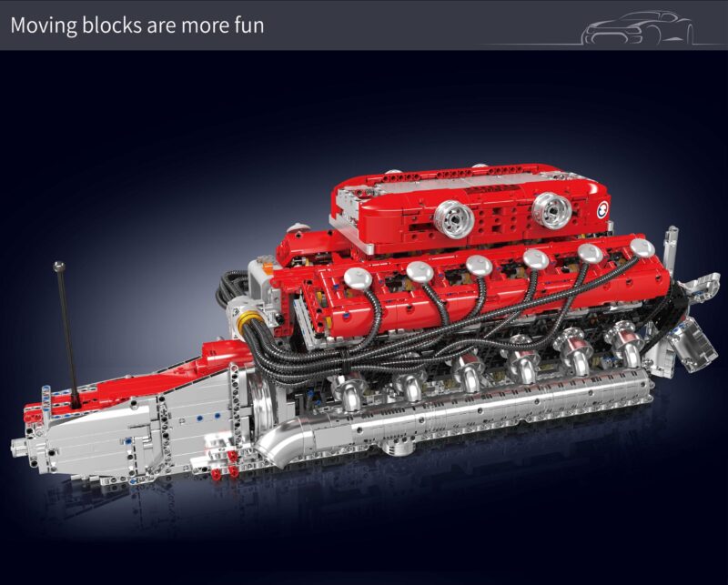 Lambo V12 Engine - 3472Pcs