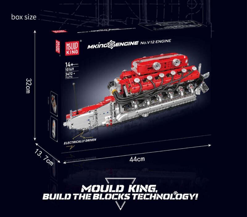Lambo V12 Engine - 3472Pcs