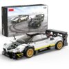 Pagani Zonda R 1/28 Scale Model Building Bricks Kit, 387pcs