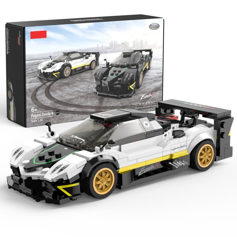 Pagani Zonda R 1/28 Scale Model Building Bricks Kit, 387pcs
