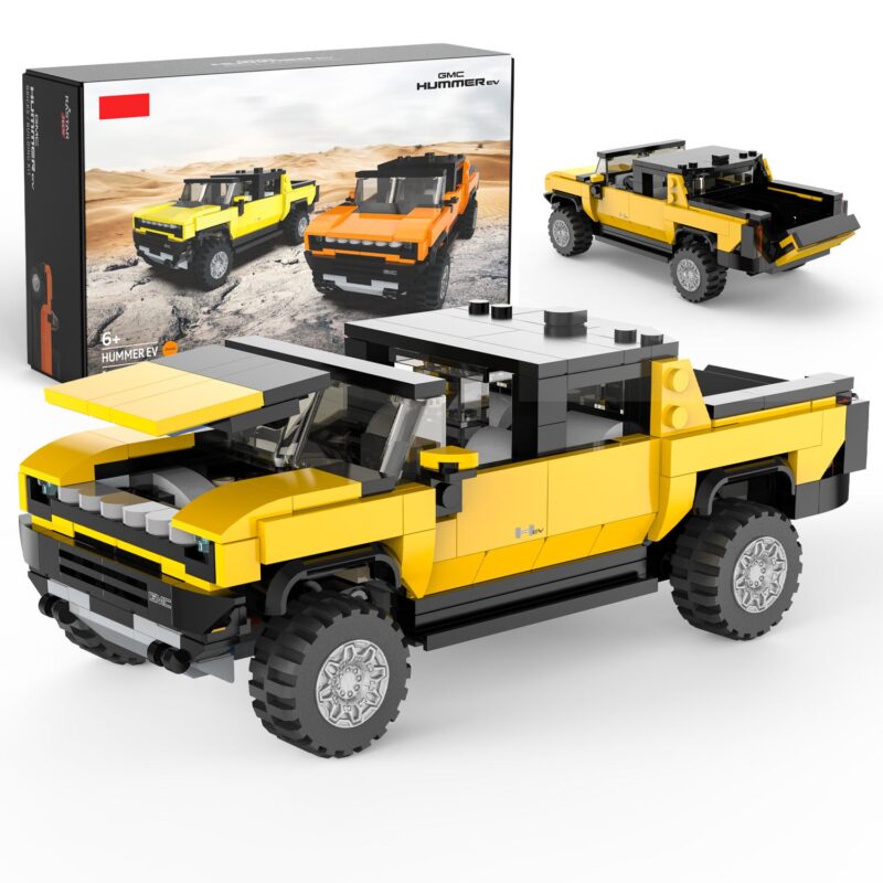 Artboard2_bb297831-81c8-43b2-8416-3fc811a71931.jpg GMC Hummer EV 1/30 Scale Model Building Bricks Kit, 431pcs