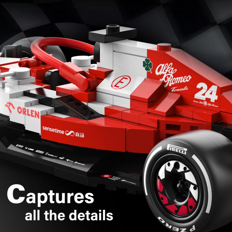 Alfa Remeo F1 C42 1/24 Race Car Model Building Bricks Kit, 340pcs