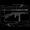 MouldKing 14022 Thompson Submachine Gun Toy Brick