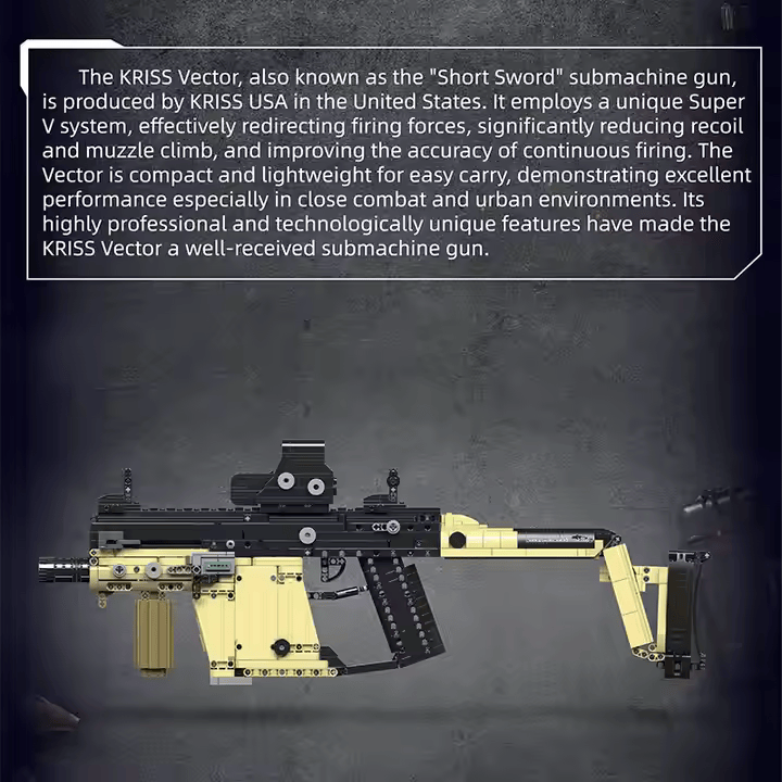 MouldKing 14031 Kriss Vector Toy Gun Brick