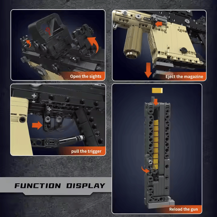 MouldKing 14031 Kriss Vector Toy Gun Brick